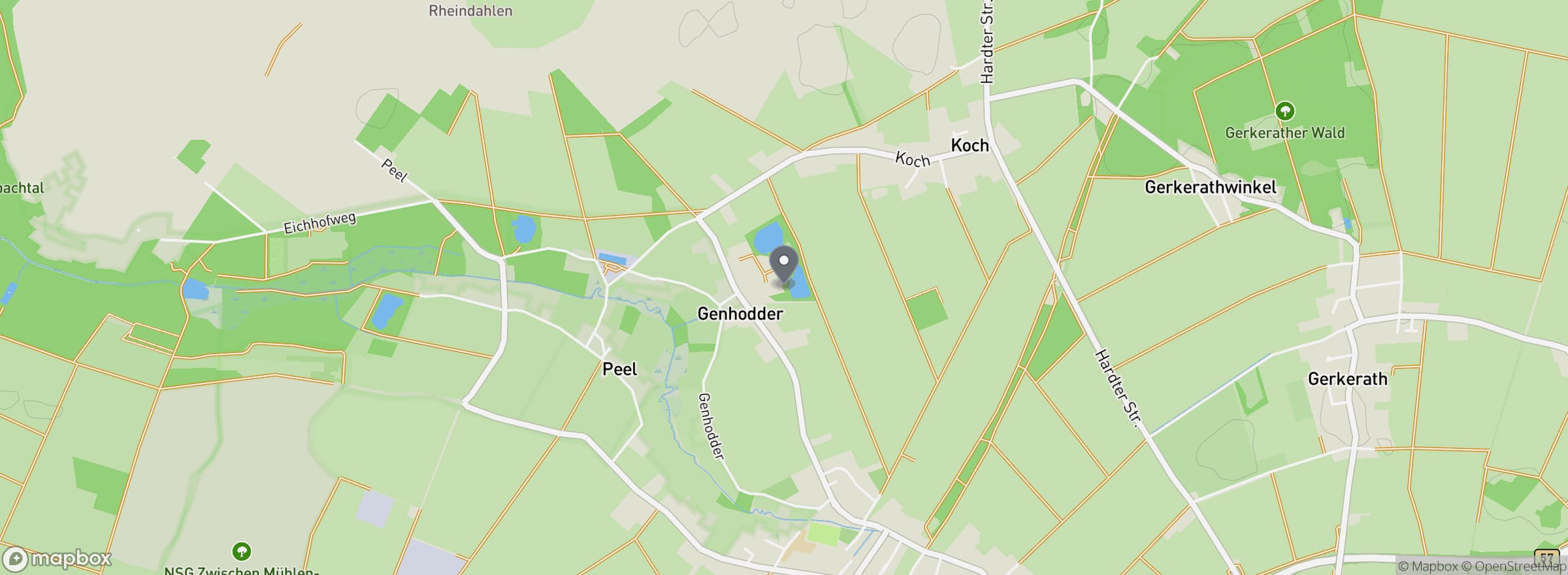 Lage des Angelpark Genhodder in Mönchengladbach