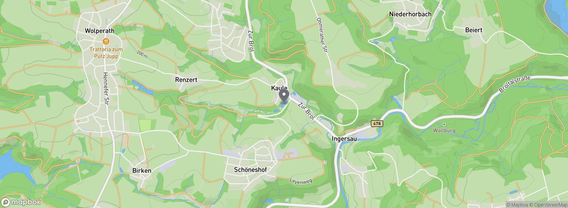 Lage des Angelpark Ingersauer Mühle in Neunkirchen-Seelscheid