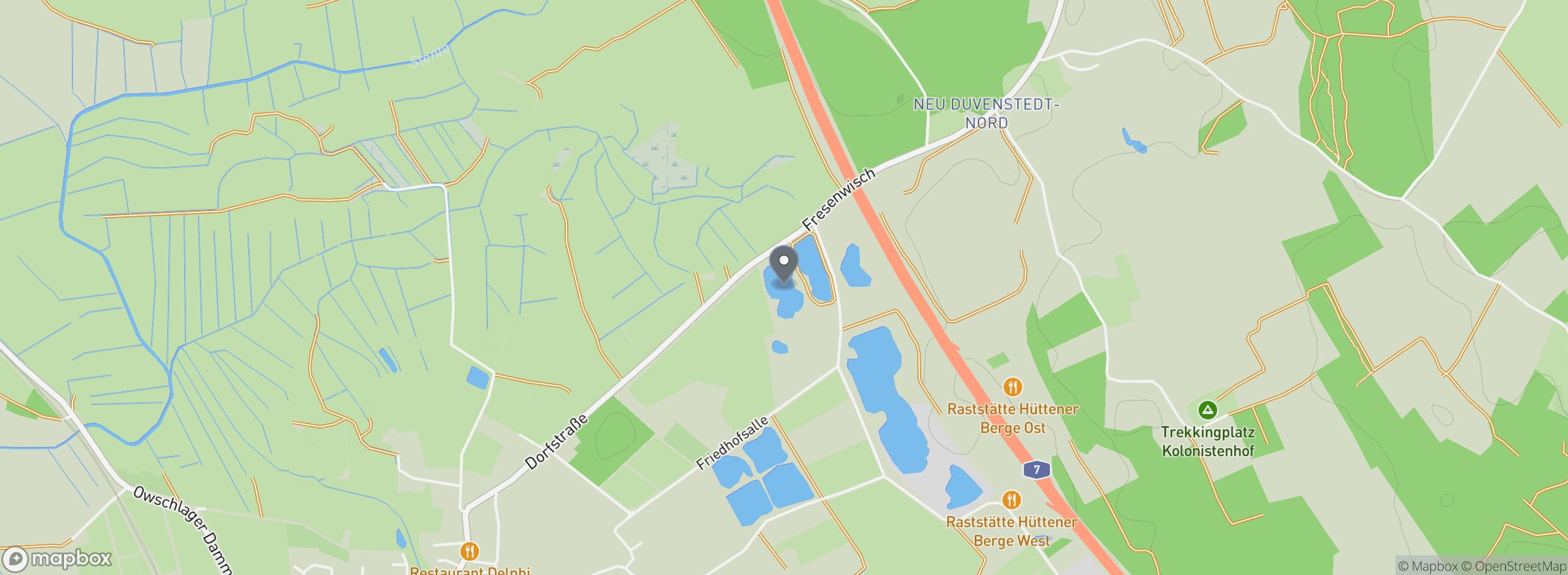 Lage des Angelsee Alt Duvenstedt in Alt Duvenstedt