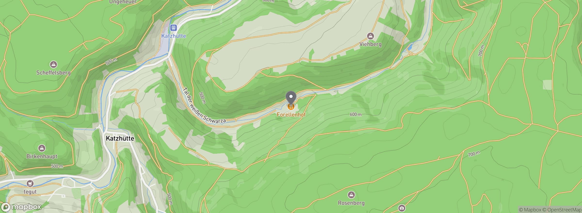 Lage des Forellenhof Bartnik in Katzhütte
