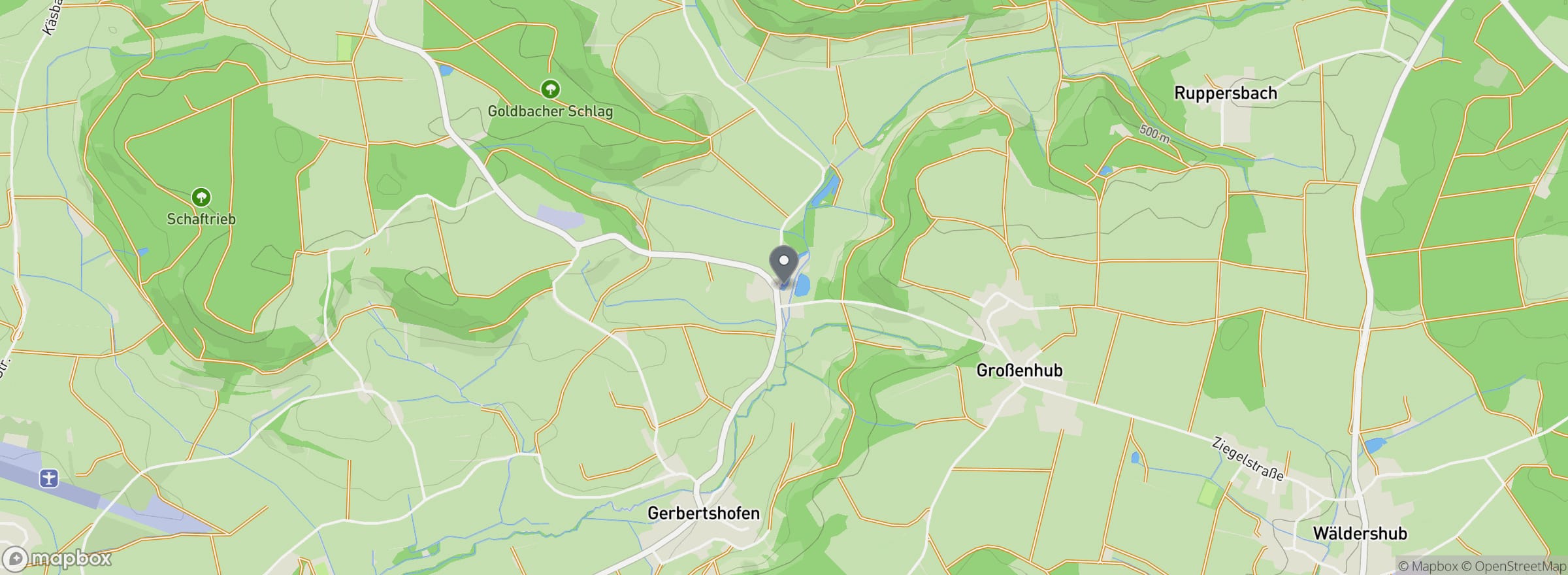 Lage des Forellenhof Klinglesmühle in Stimpfach