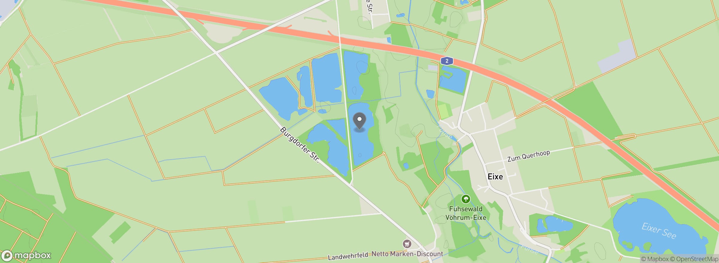 Lage des Forellensee Vöhrum in Peine (Vöhrum)