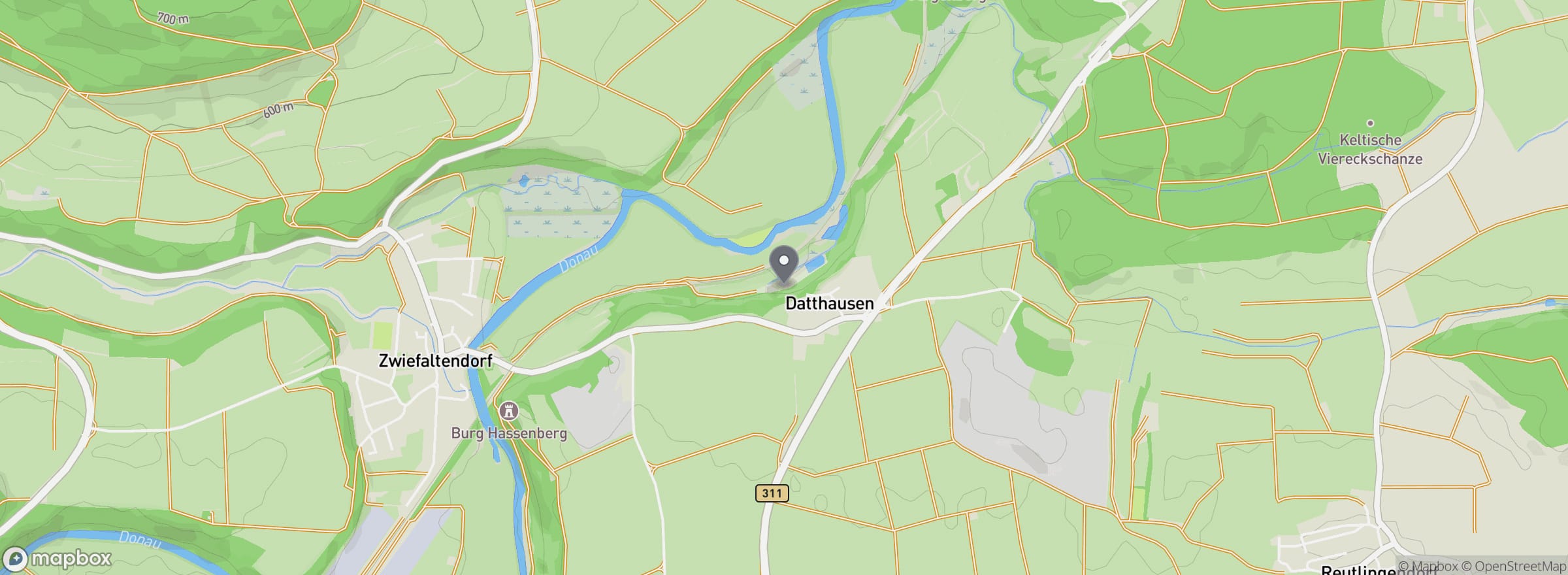 Lage des Forellenteich Obermarchtal in Obermarchtal