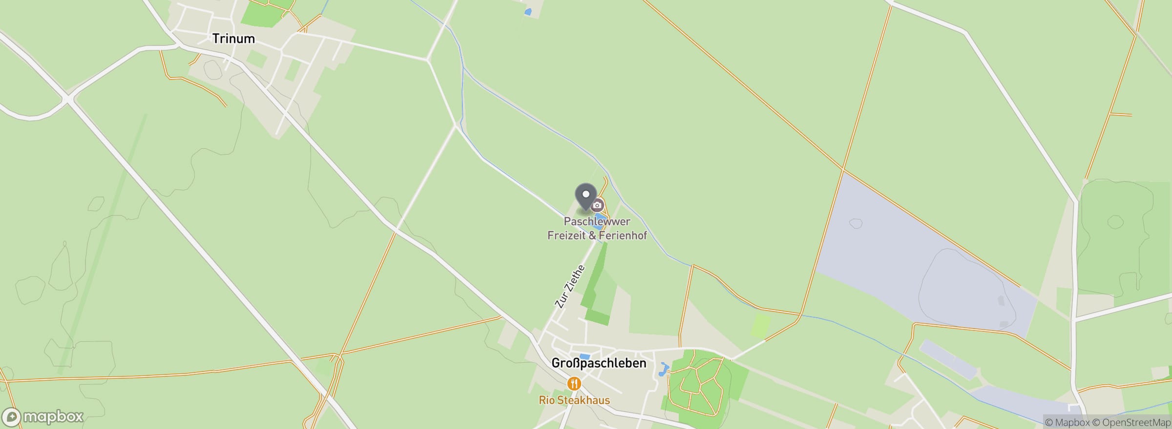 Lage des Paschlewwer Freizeit- & Ferienhof in Großpaschleben