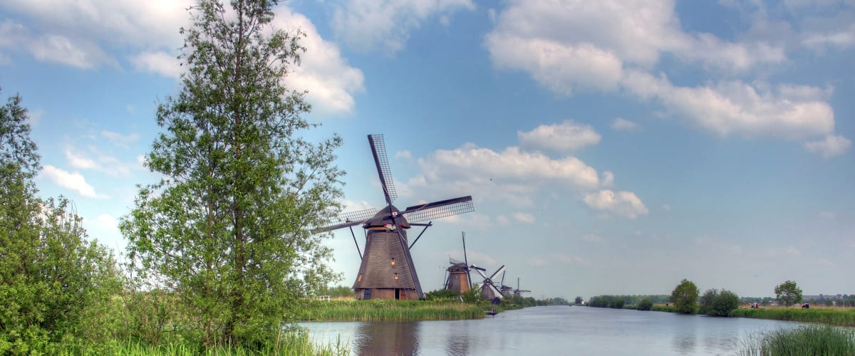 Angeln in Holland (Niederlande) — typische Küsten-/Gewässerlandschaft